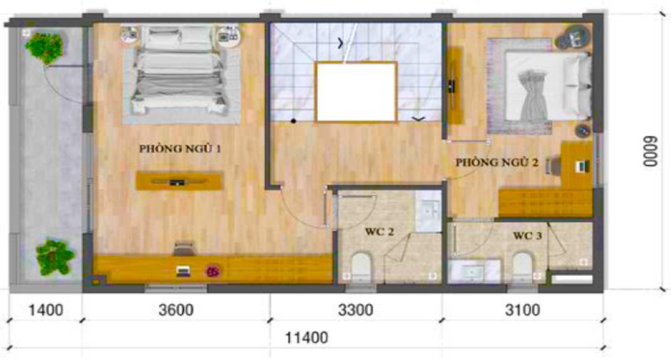 Lầu 1 THG5 Lovera Premier