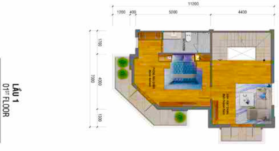 Lầu 1 góc LKG6B Lovera Park