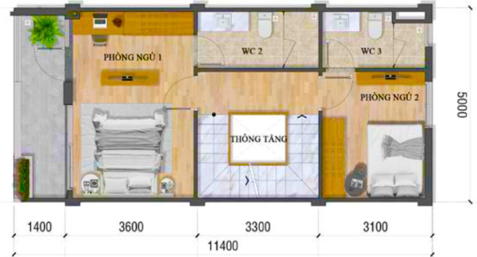 Lầu 1 TH1 Lovera Premier