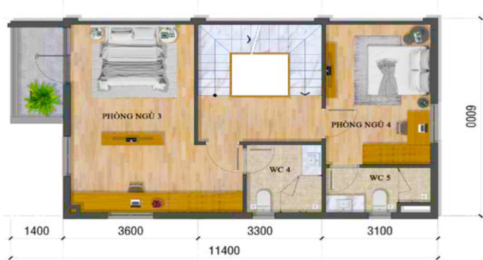 Lầu 2 THG5 Lovera Premier