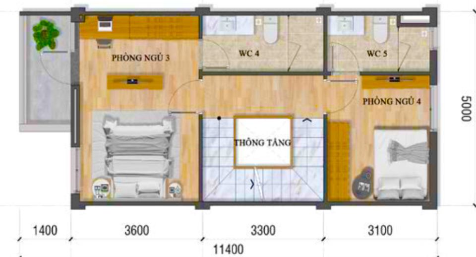 Lầu 2 TH1 Lovera Premier