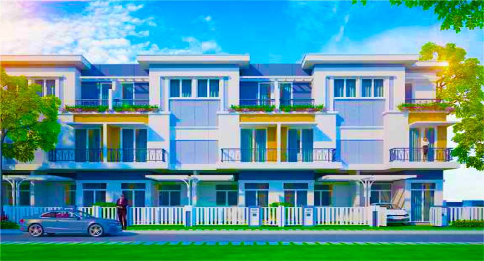 Phối cảnh nhà phố mẫu LK3B dự án Lovera Park