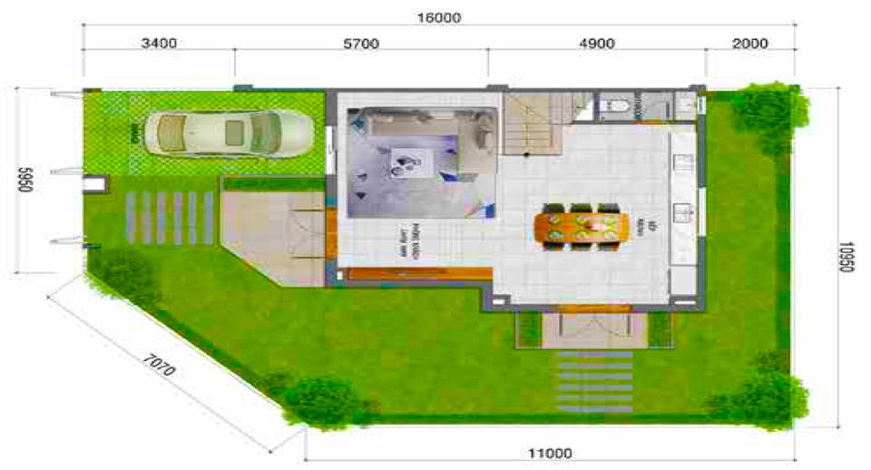 Tầng trệt góc LKG18B Lovera Park