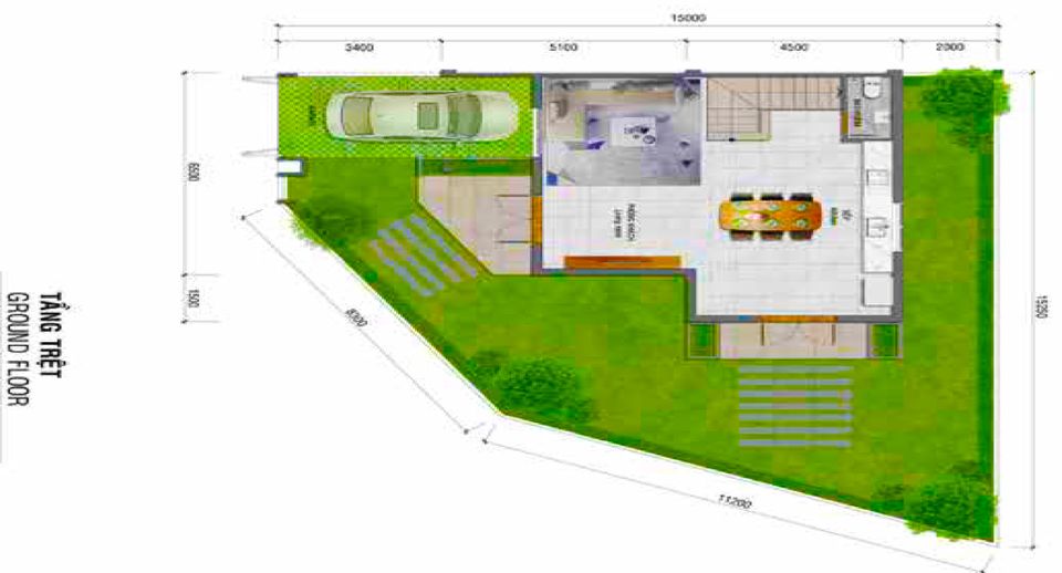 Tầng trệt góc LKG8B Lovera Park