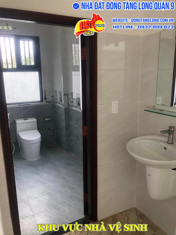 Khu vực nhà vệ sinh Shophouse 34 Đường D19 Đông Tăng Long